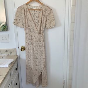 Everly Dotted wrap dress